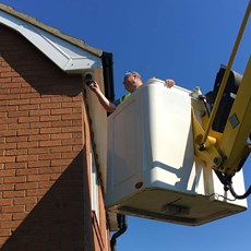 Cherry Picker CCTV Camera Installation