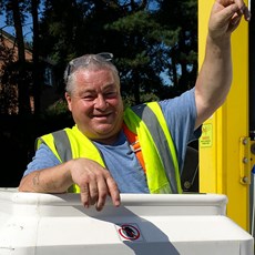 Harrogate Cherry Picker Hire owner and operator Brian 'Buzz' Busby